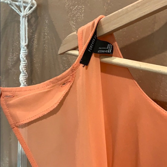 Swing Sleeveless Forever 21 Coral Dress - Picture 4 of 5
